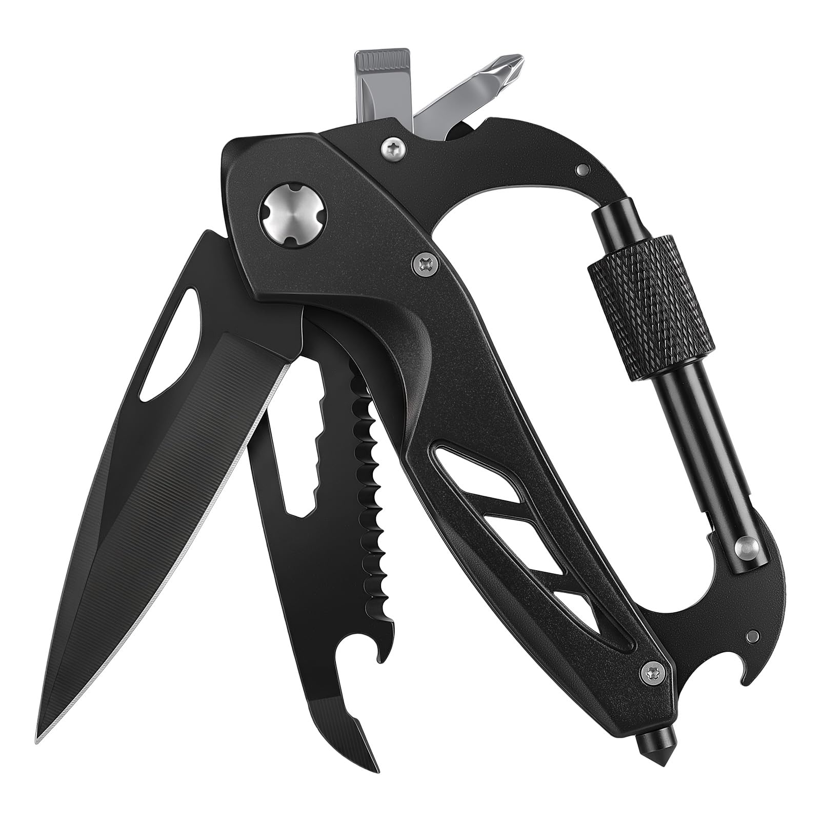 FUNBRO Multitool - Pocket Knife & Carabiner -14
