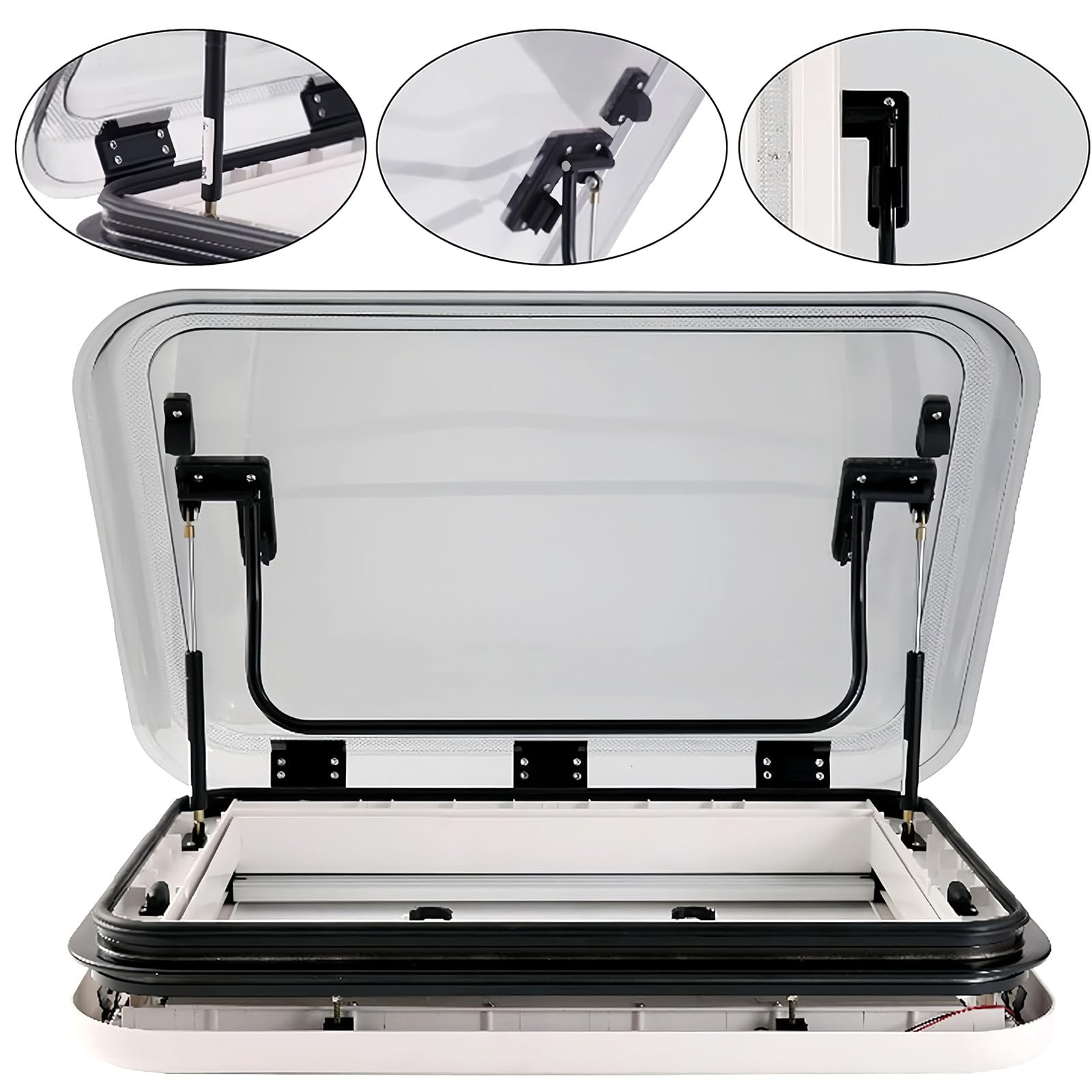 Illuminazione del lucernario per Camper, Finestra di sfiato del Tetto del Camper con Luce a LED, Tende per lucernari della Finestra del Camper del Camper ()