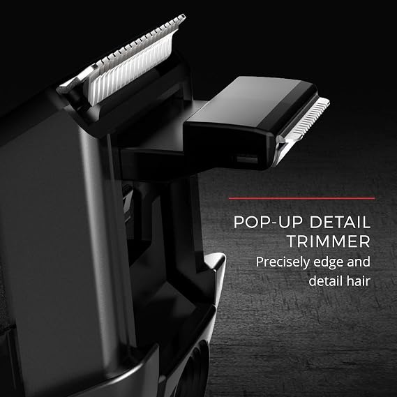 Remington Beard Trimmer for Men, Cordless Hair & Beard Trimmer | Ceramic-Coated Blades for Lasting Sharpness, Adjustable Zoom Wheel (118mm), Rechargeable Battery for Flexible Grooming