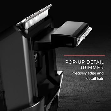 Remington Beard Trimmer for Men, Cordless Hair & Beard Trimmer | Ceramic-Coated Blades for Lasting Sharpness, Adjustable Zoom Wheel (118mm), Rechargeable Battery for Flexible Grooming