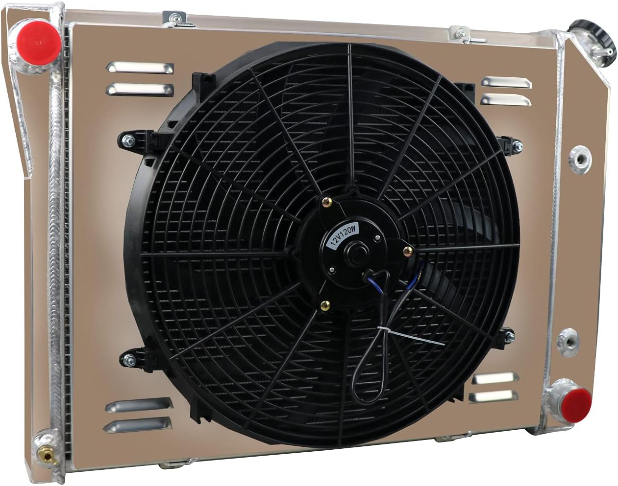 Cooling Radiator Fan kit for 1968-1974 Chevy Nova/ 68-71 Chevelle/ 80-88 Monte Carlo SBC 3.8L-4.3L, 21'' W Core