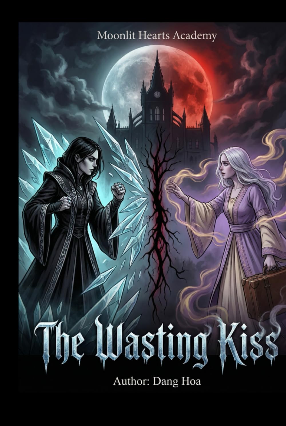 The Wasting Kiss: Book 1 of 3 in the Moonlit Hearts Academy Trilogy