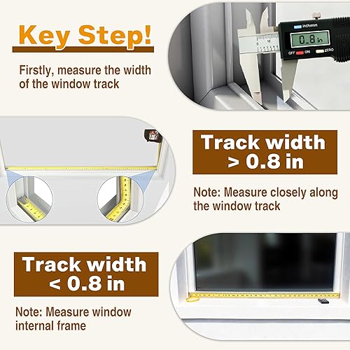 Miniatura 3 de Puerta de gato para ventana, altura 13.3 pulgadas, ancho ajustable 32.5-38 pulgadas, inserto de puerta de mascota para gatos y perros pequeños con 4