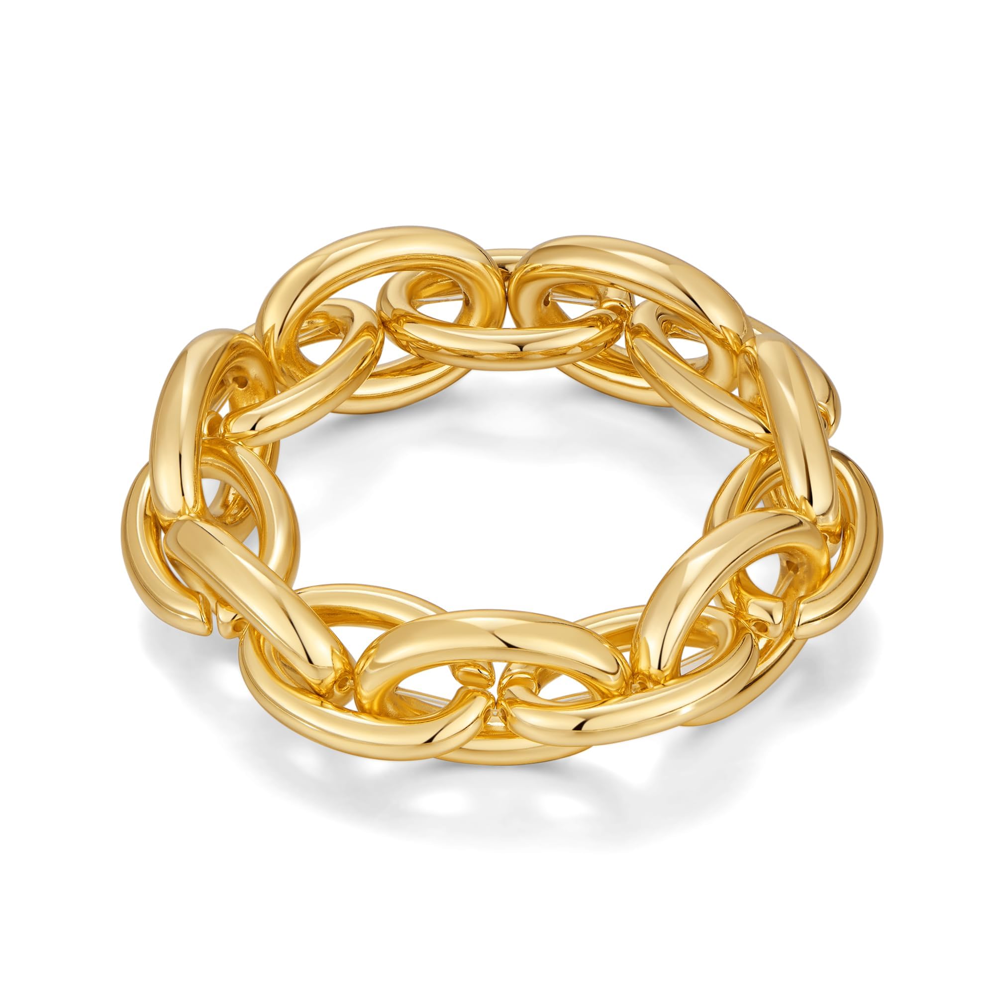 TOVABA Women's Gold Bracelet – Gold Bracelet with Modern and Elegant Design, Ideal for Special Gifts or Daily Use, Wear-resistant and Quality