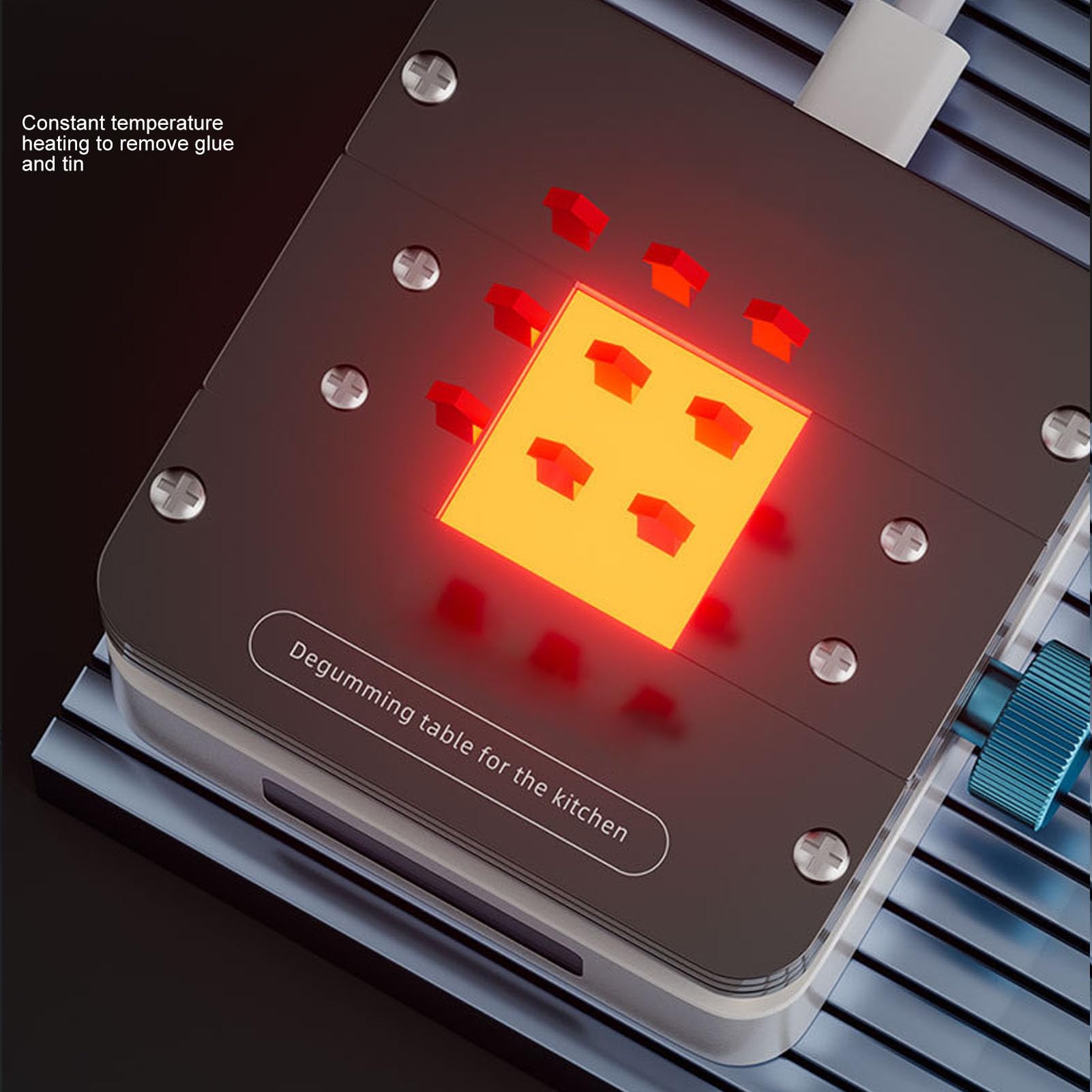 Electric Soldering Hot Plate: Heating Soldering Station with Precise Temperature Control for CPU Font IC Chip