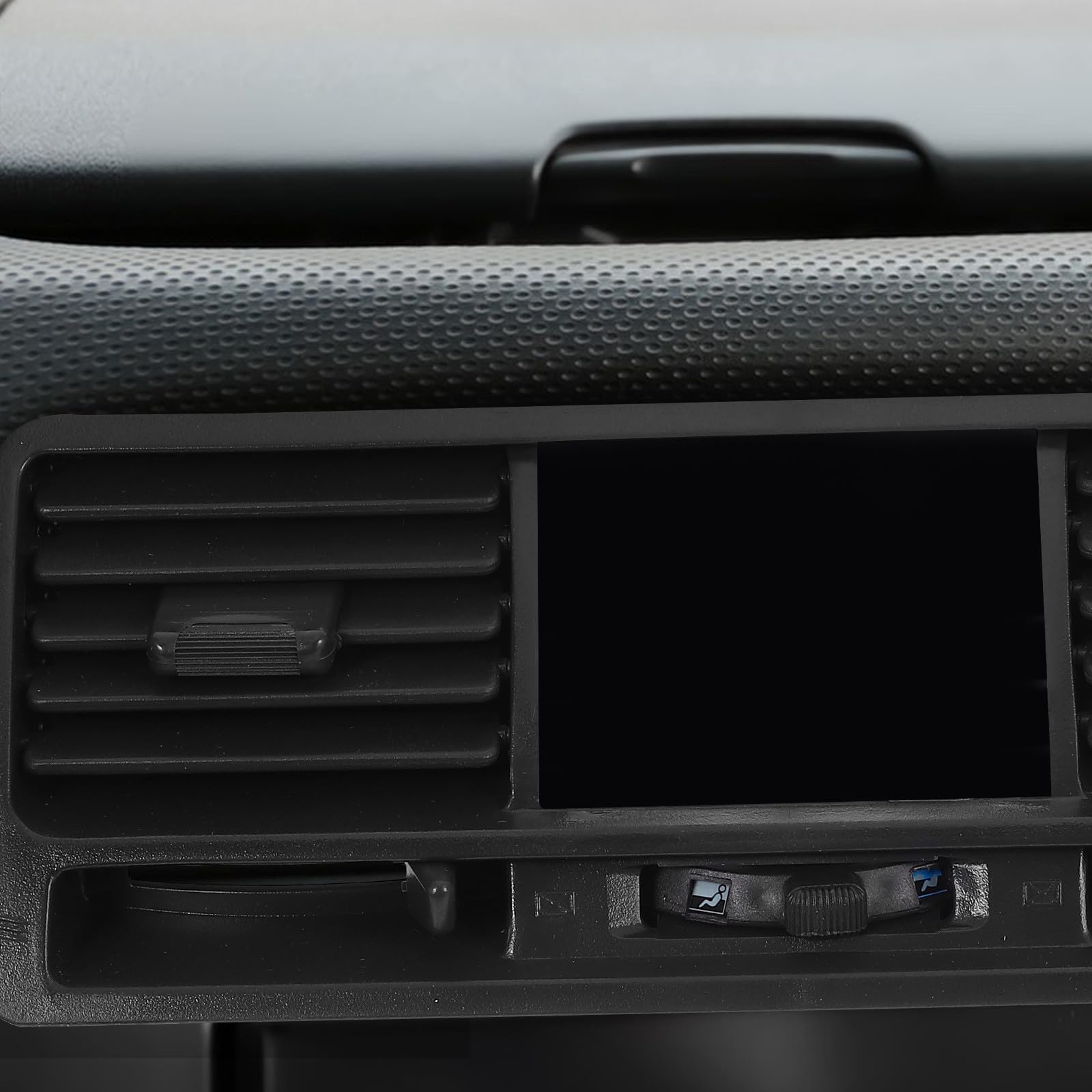 PACKOVE Rejilla de Ventilación durante Fiesta Verano de Abs Negro para Coche Fácil de Instalar y Resistente, Adecuado para Ventilación de Salida de Aire en Tablero