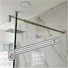Ayarlanabilir Du  Kap s  Destek  ubu u, 360  D nebilen Tabanl ,  er evesiz Ekranlar i in Teleskopik Cam Sabitleyici  ubuk, Banyo G venlik  ubu u Stil B, 30-50 cm/11,8-19,7 in