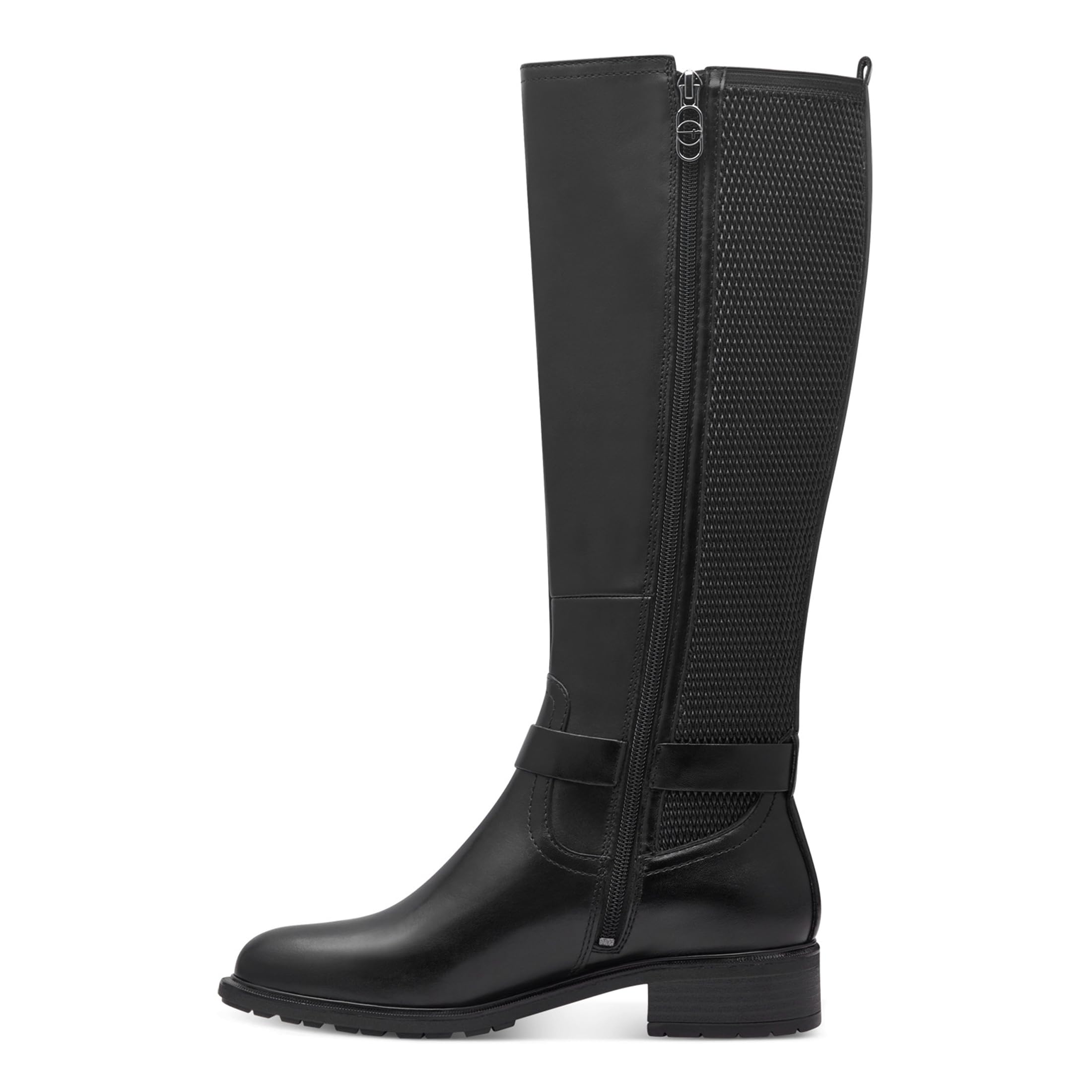 Infinity Leather Stivali da equitazione Classici da Donna in Pelle con Plateau Alto Fino al Ginocchio