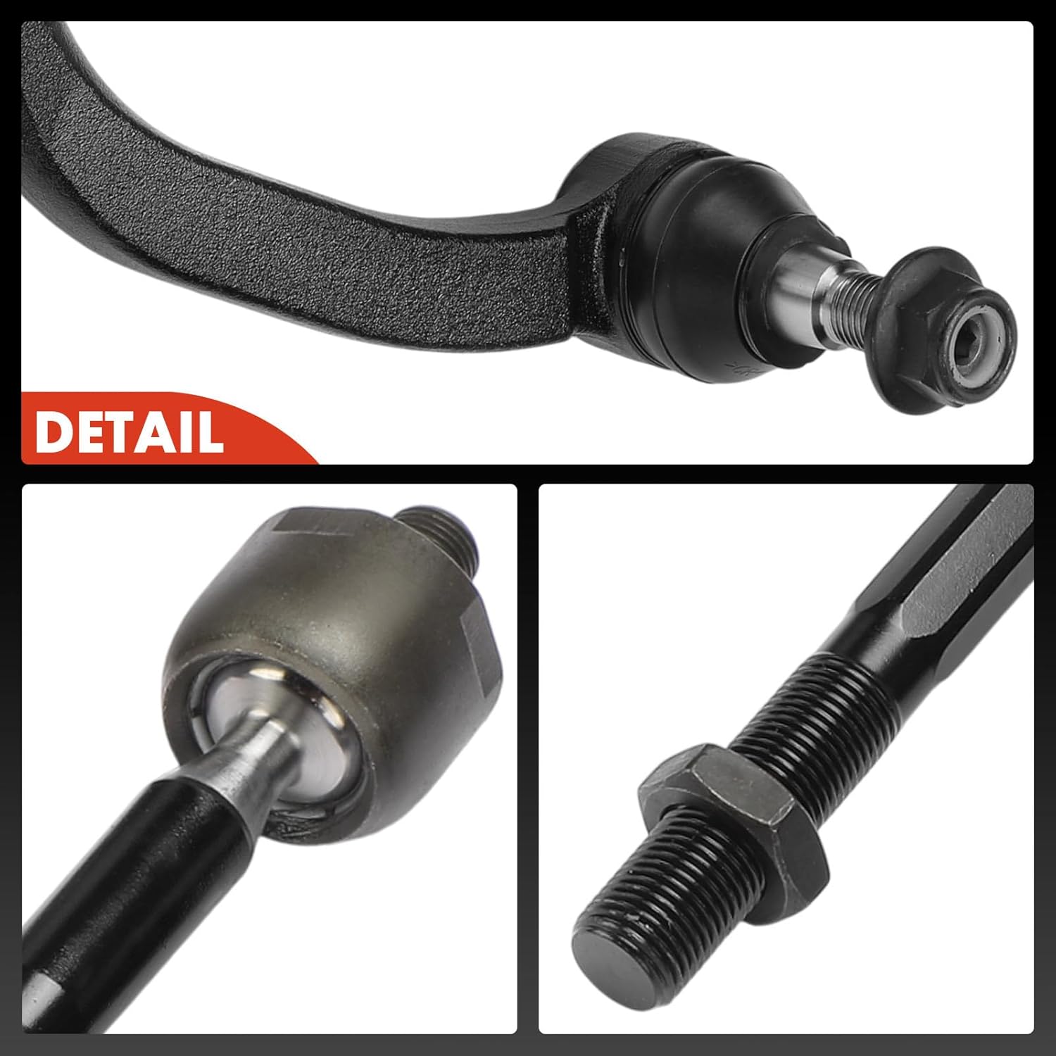A-Premium Set of 4, Front Inner Outer Tie Rod End Kit, Compatible with Ram ProMaster 1500 2014-2021, ProMaster 2500 2014-2021, ProMaster 3500 2014-2021