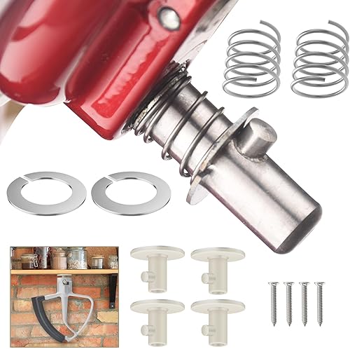 Muelle y arandela de instalación rápida para mezcladores de cabezal inclinable y elevador de tazón Kitchen-Aid de 3.5 cuartos a 7 cuartos de galón