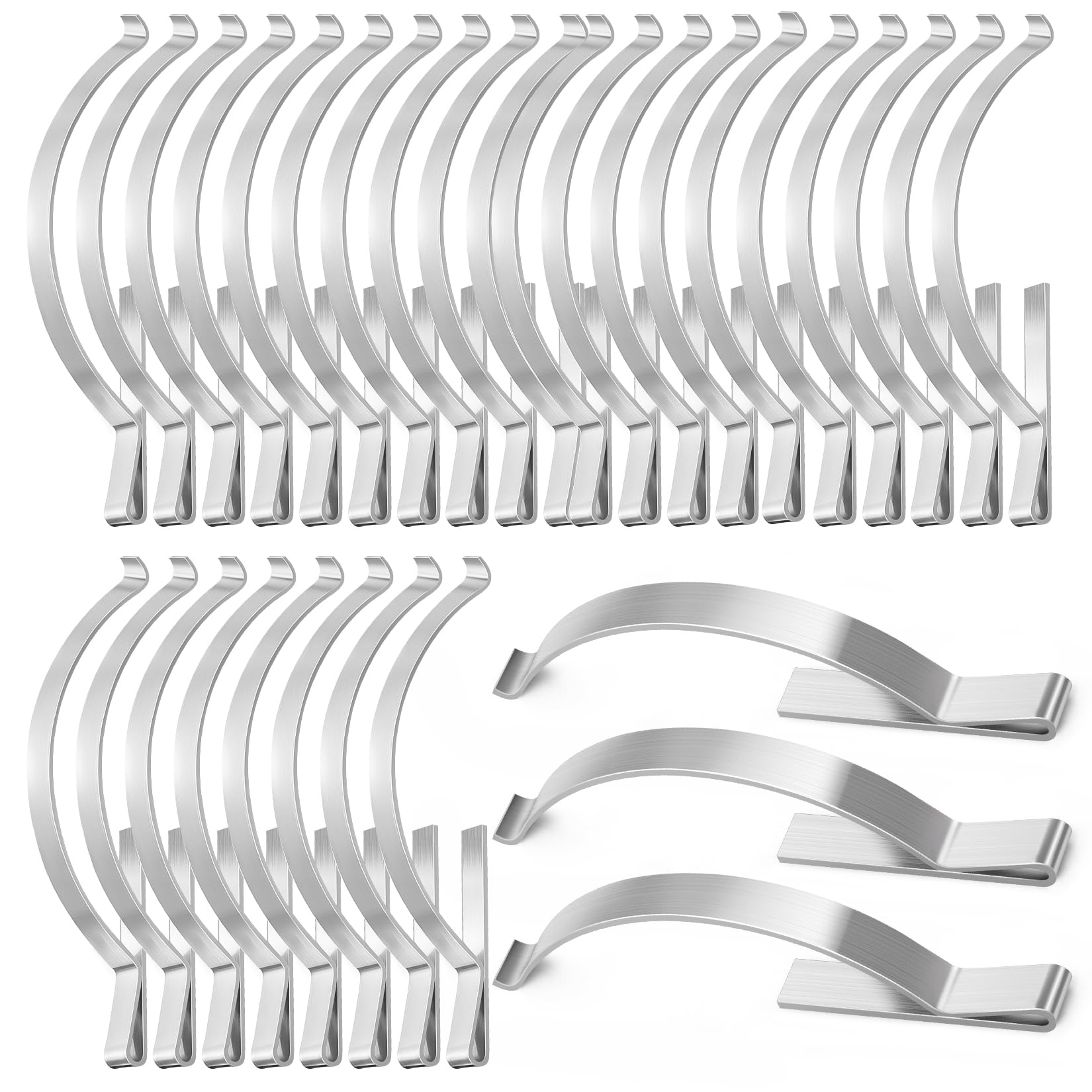 FLYZZZ 60Pcs Flat Corner Mount Window Screen Clips,Tension Window