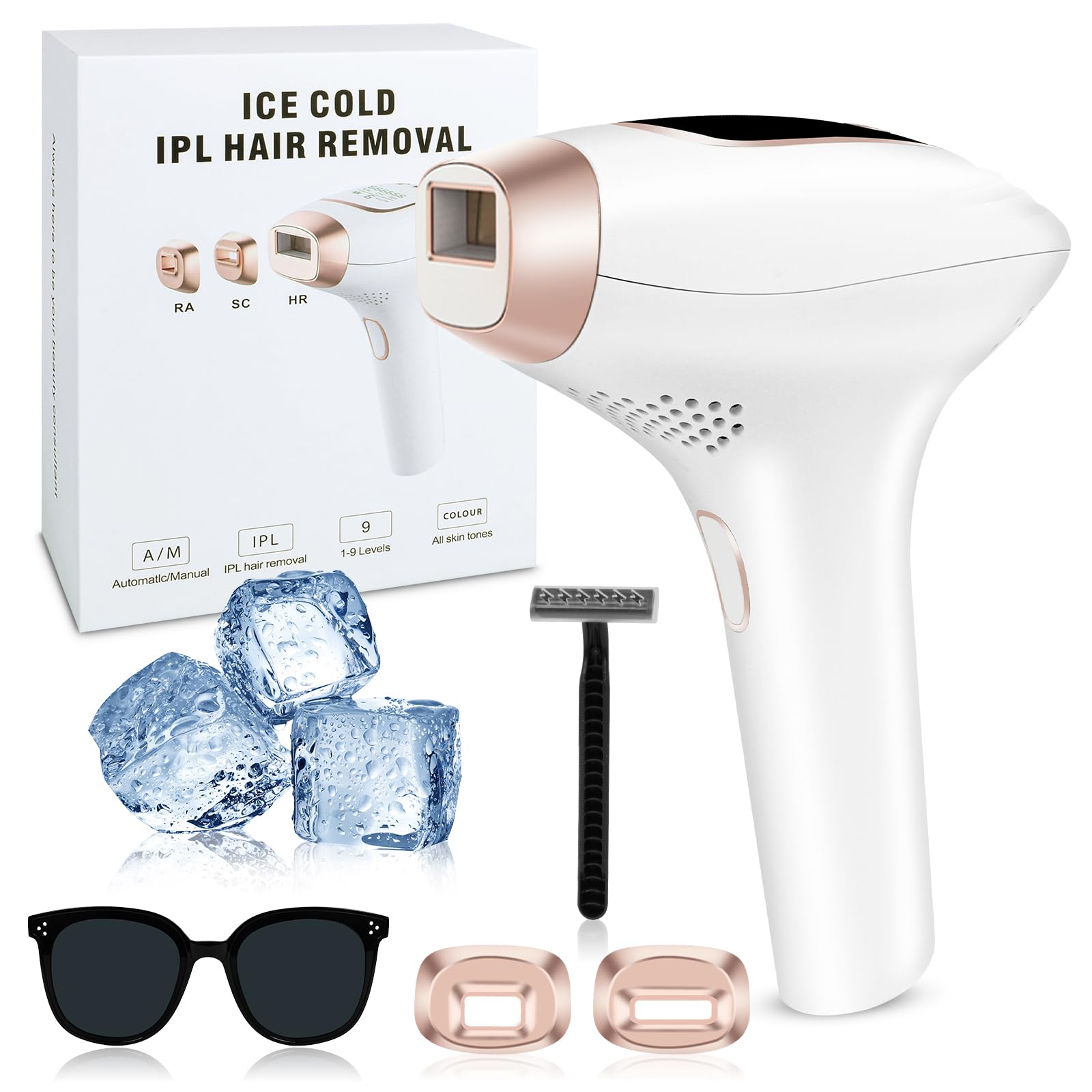 BUTBU 3-in-1 IPL Hair Removal Device