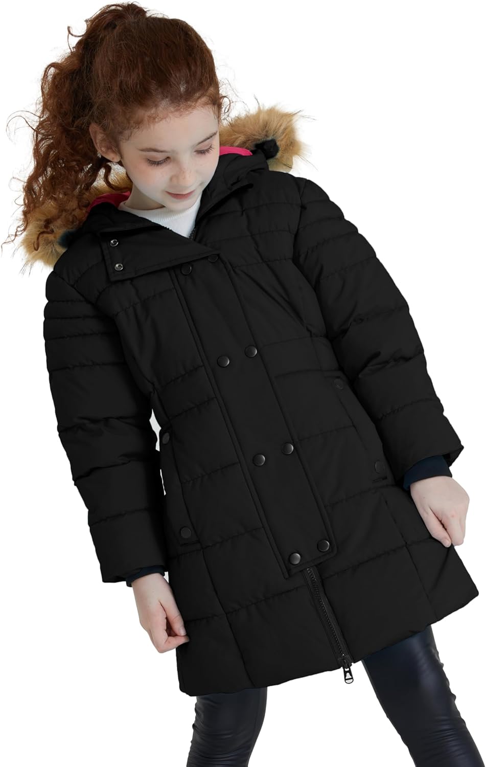 ZSHOW Girls' Long Winter Coat Parka Waterproof Warm Puffer Jacket - Image 2