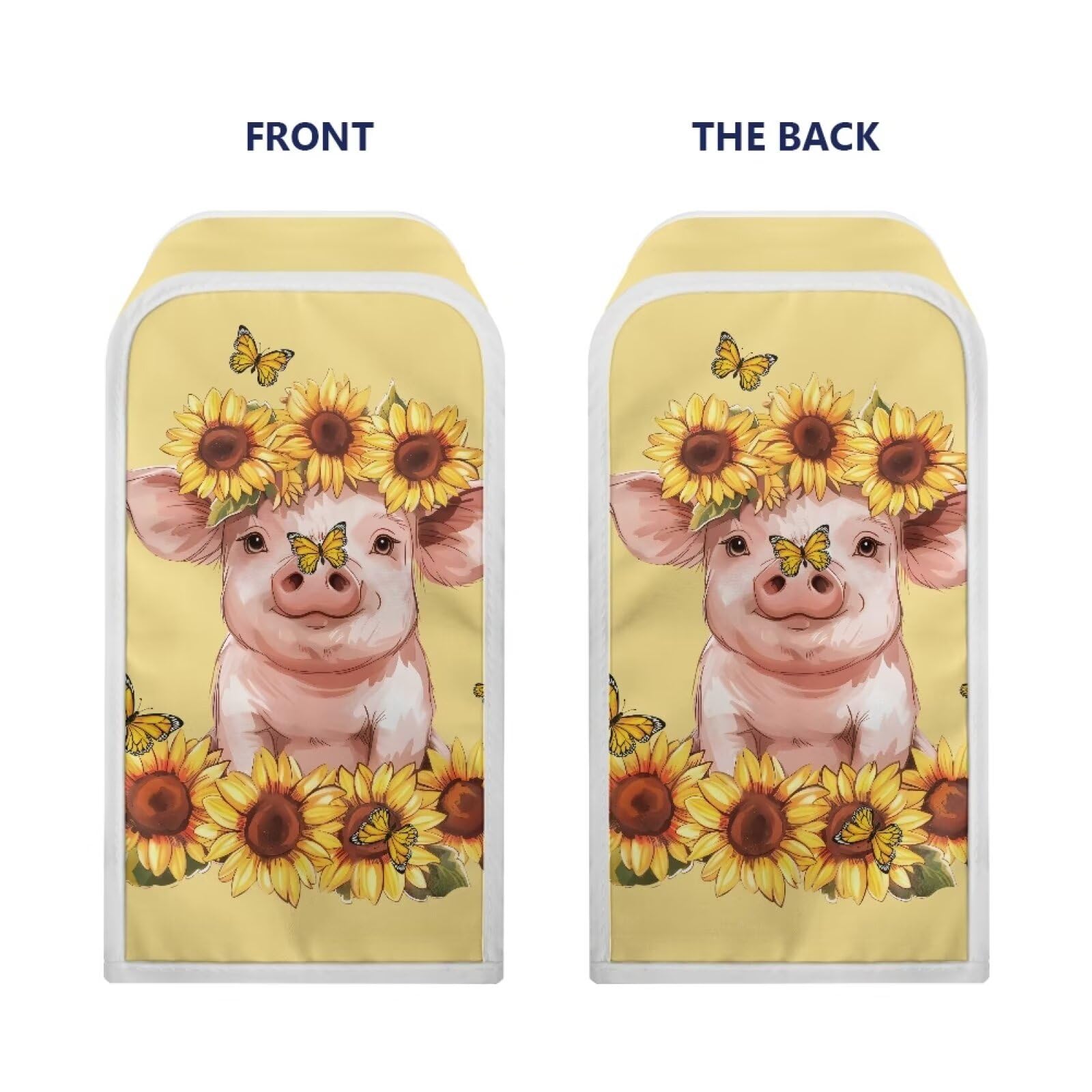 Suhoaziia Sunflower Pig Can Opener Dust Cover Home Decor Stain Resistant Electric Can Opener Covers Fits Most Electric Automatic Can Openers