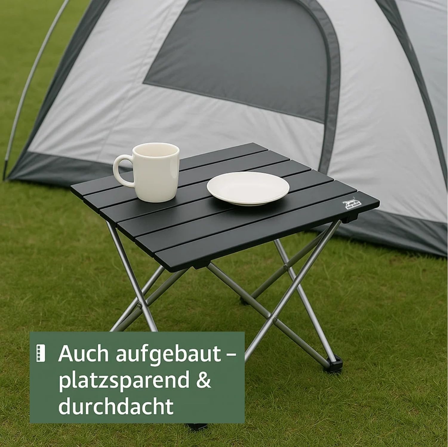 BigDean Kleiner Campingtisch faltbar Ultraleicht Kleiner Klapptisch - Campingtisch klein Camping Tisch Klapptisch klein