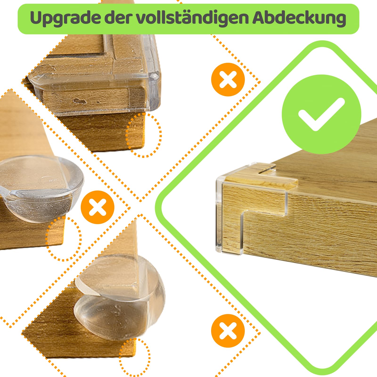 YUNPYCHY Paraspigoli per Bambini, 14 Pezzi Para Spigoli per Tavoli da Pranzo, Super Colla Migliorata per La Sicurezza del Bambinonice table, Culla, Armadi Paraspigoli