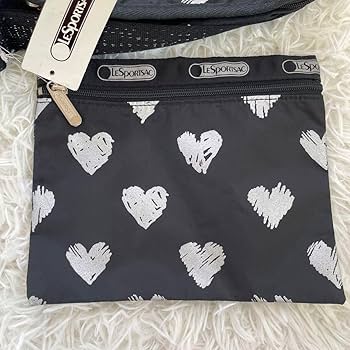 【未使用】LeSportsac ショルダーバッグ ハート　ポーチ　黒 2025年最新】レスポートサック LeSportsac ハートの人気アイテム