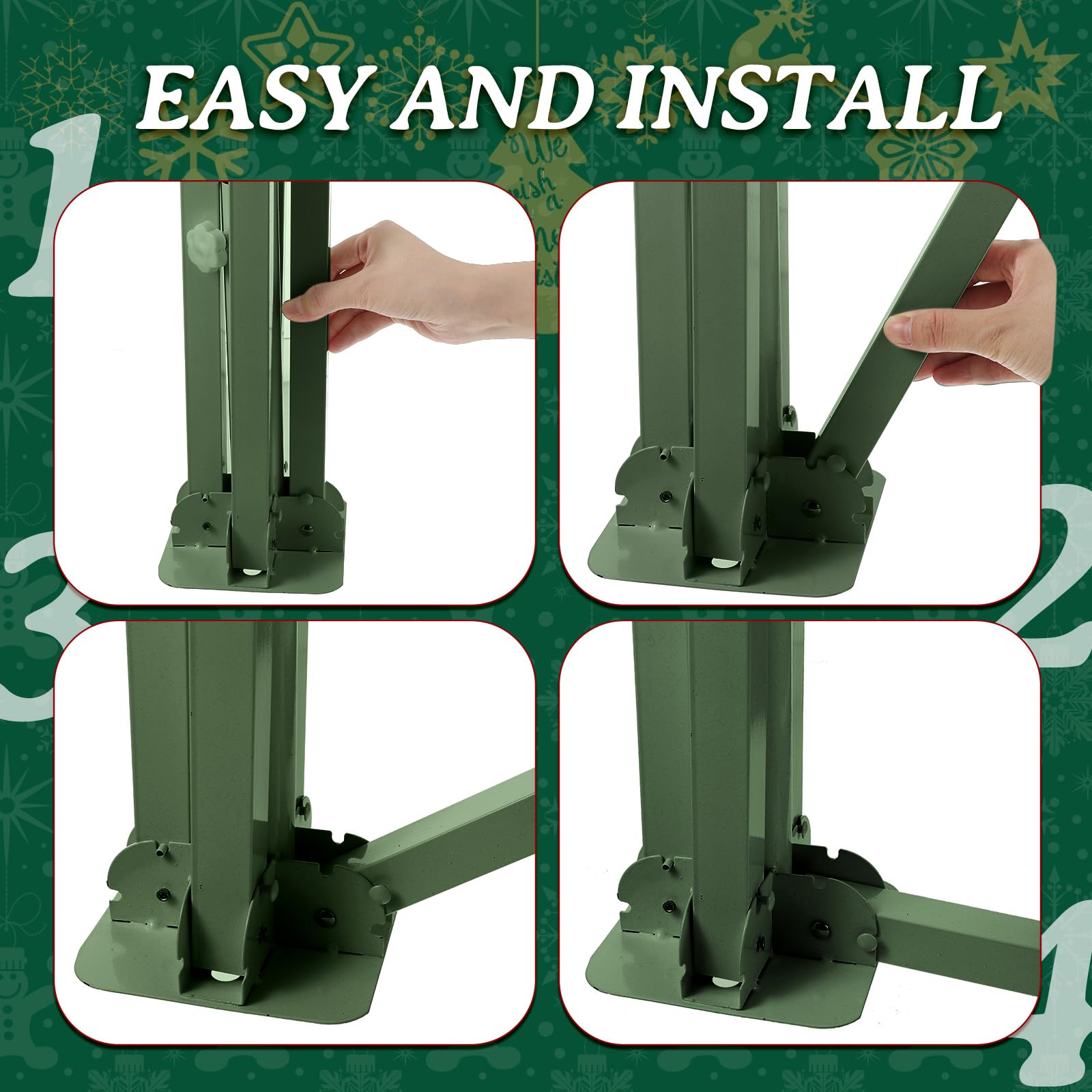 Christmas Tree Stand 34 Inch Heavy Duty Artificial Christmas Tree Base