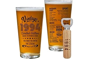 Cheers to Thirty Years: The Ultimate 30th Birthday Beer Glass for Men