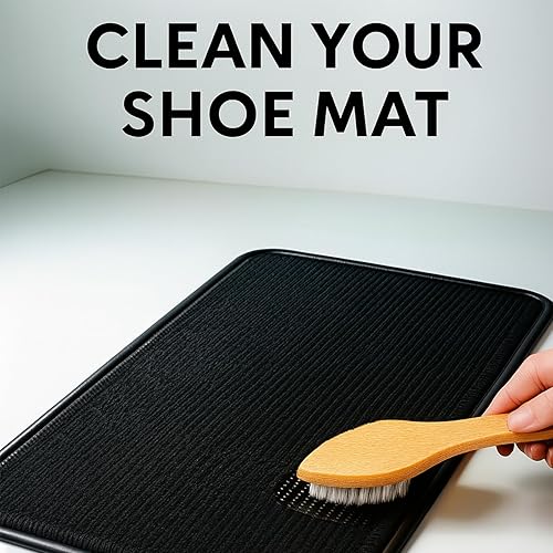 Miniatura 5 de Haowuliao Cepillo para manchas de lavandería con cerdas naturales de jabalí, cepillo quitamanchas para ropa (cepillo de lavandería 1)