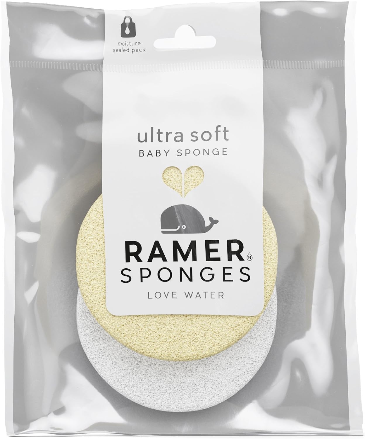 Ramer Ultra Soft Baby Sponge Pale Yellow & White Amazon.co.uk Beauty