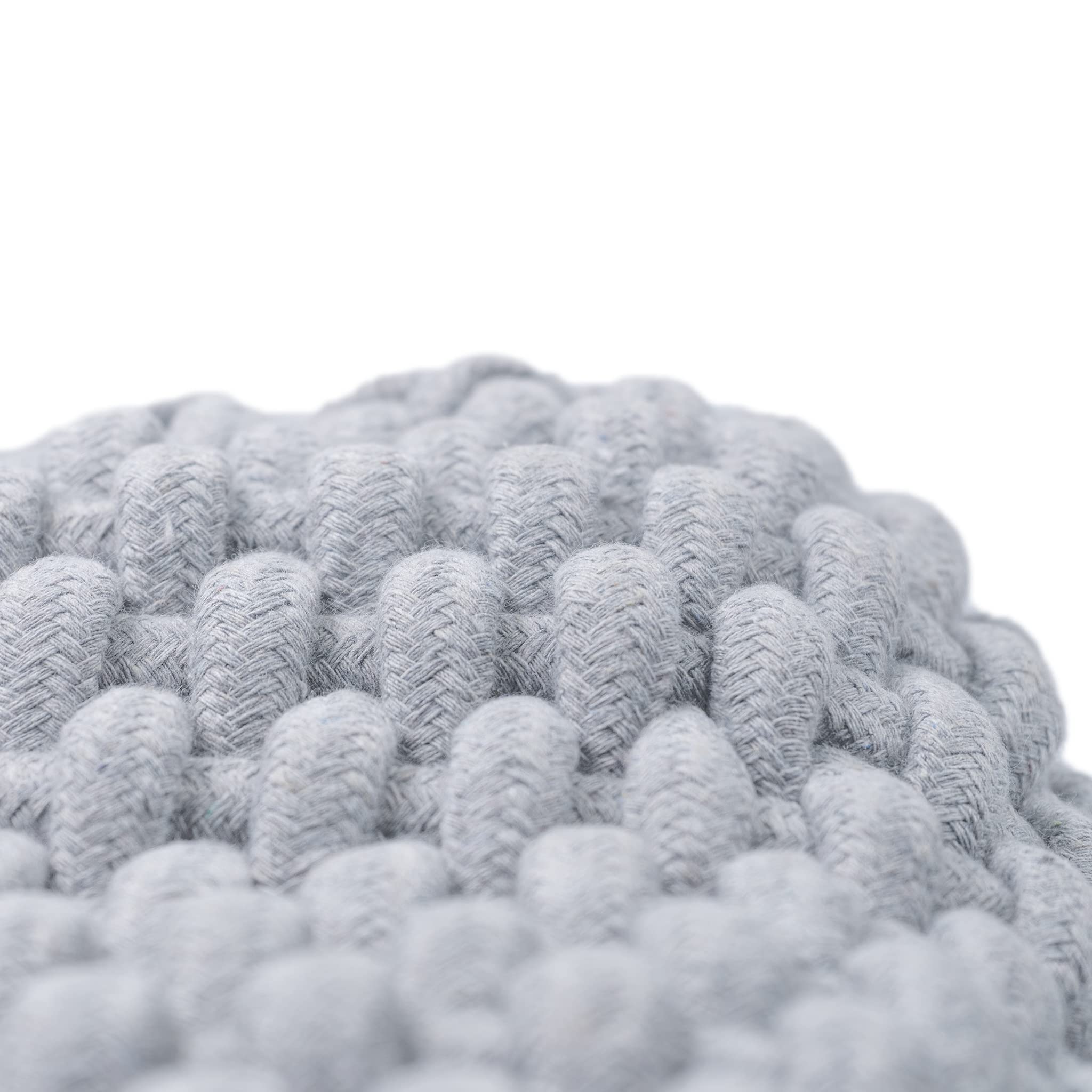 Paniers De Rangement Anzirose En Corde De Coton - Set De 3 Tailles (Blanc) - Pour Jouets, Bureau, Déco Maison