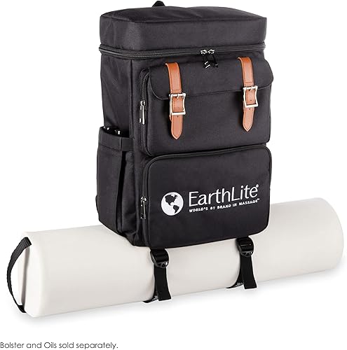 Miniatura 6 de EARTHLITE LMT Go-Pack – La mejor mochila de viaje para terapeuta de masaje, resistente al agua, puerto de carga USB, múltiples compartimentos, color
