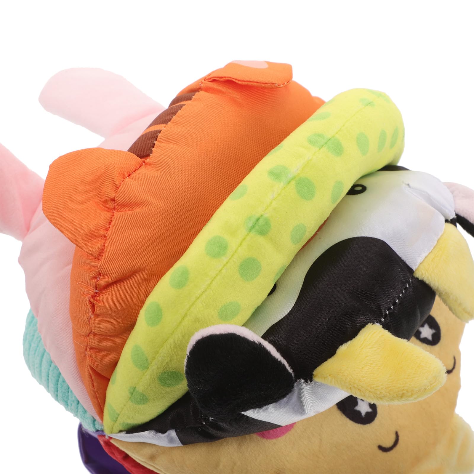 Toyvian Palla sensoriale per neonati - Palla colorata da afferrare in peluche - Giocattolo sensoriale morbido e strutturato per bambini, attività di gioco per bambini piccoli, bomboniera per feste -