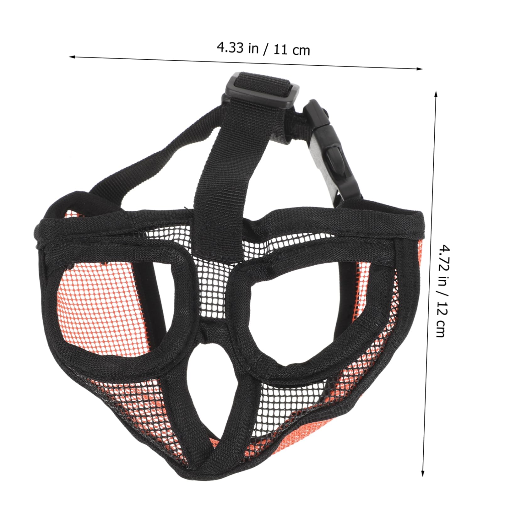 Sosoport 5pièces Muselière Réglable Maille Respirante pour Bulldog Bouche pour Chiens Confort Et Sécurité