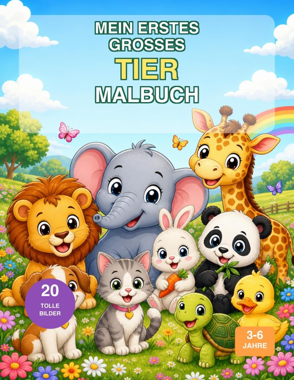 Mein erstes großes Tier Malbuch