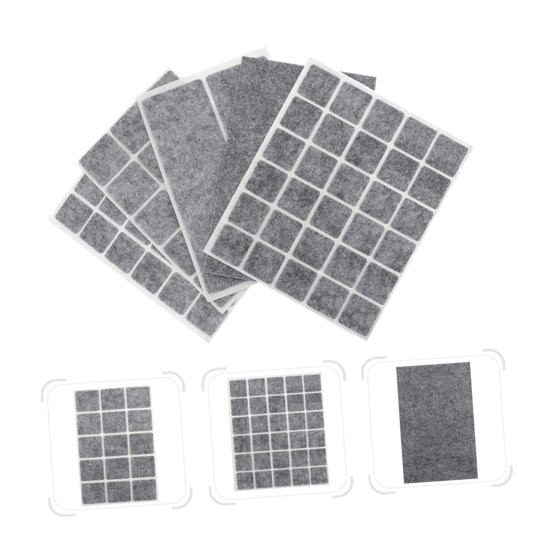 SHINEOFI 2 Series Almohadilla Antideslizante para Patas De Silla De Exterior Almohadillas Antideslizantes De Fieltro Gris 5 Piezas