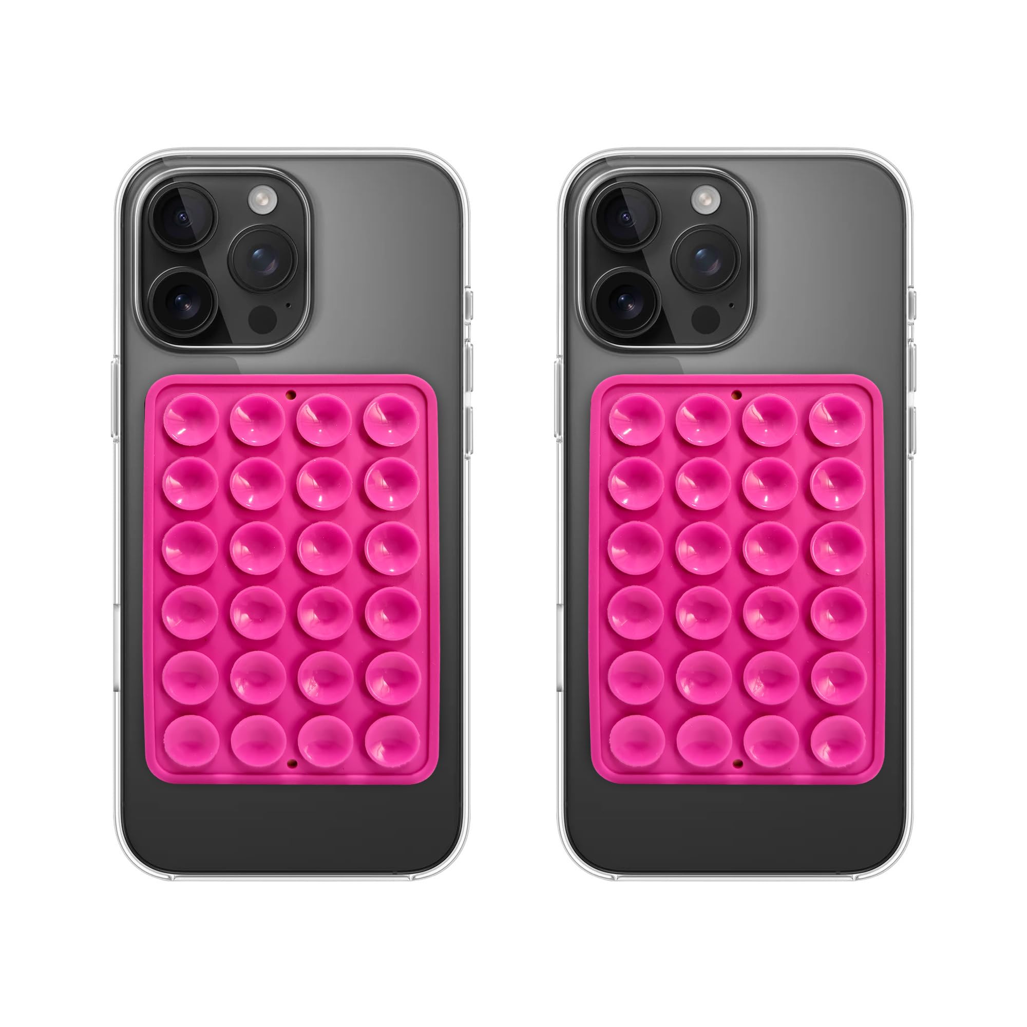 A rtistque Double Sided for Phone | Silicone Suction Adhesive for Phone Cover | Stick Ease Multi-Purpose Hands-Free Suction Phone Accessory |Strong Grip Holder for Mirror & Shower Dark Pink -Pack of 2-picture-39