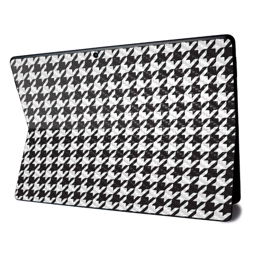 MightySkins Carbon Fiber Skin for Microsoft Surface Pro X - Houndstooth | Textured Carbon Fiber Finish | Easy to Apply, Remove, and Change Styles | Made in The USA