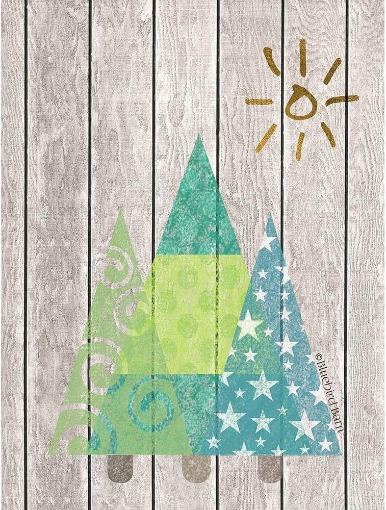 ArtDirect Whimsical Trees Under the Sun Unframed Art Print Giclee Poster by Bluebird Barn - Ready for Framing with Customization Sizes 8x10, 11x14, 15x20, 24x32, 36x48, and 45x60 Inches