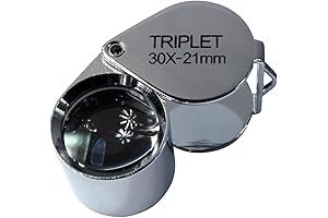 HTS 203D0 Jeweler’s Loupe Leather Case with 30x Magnification