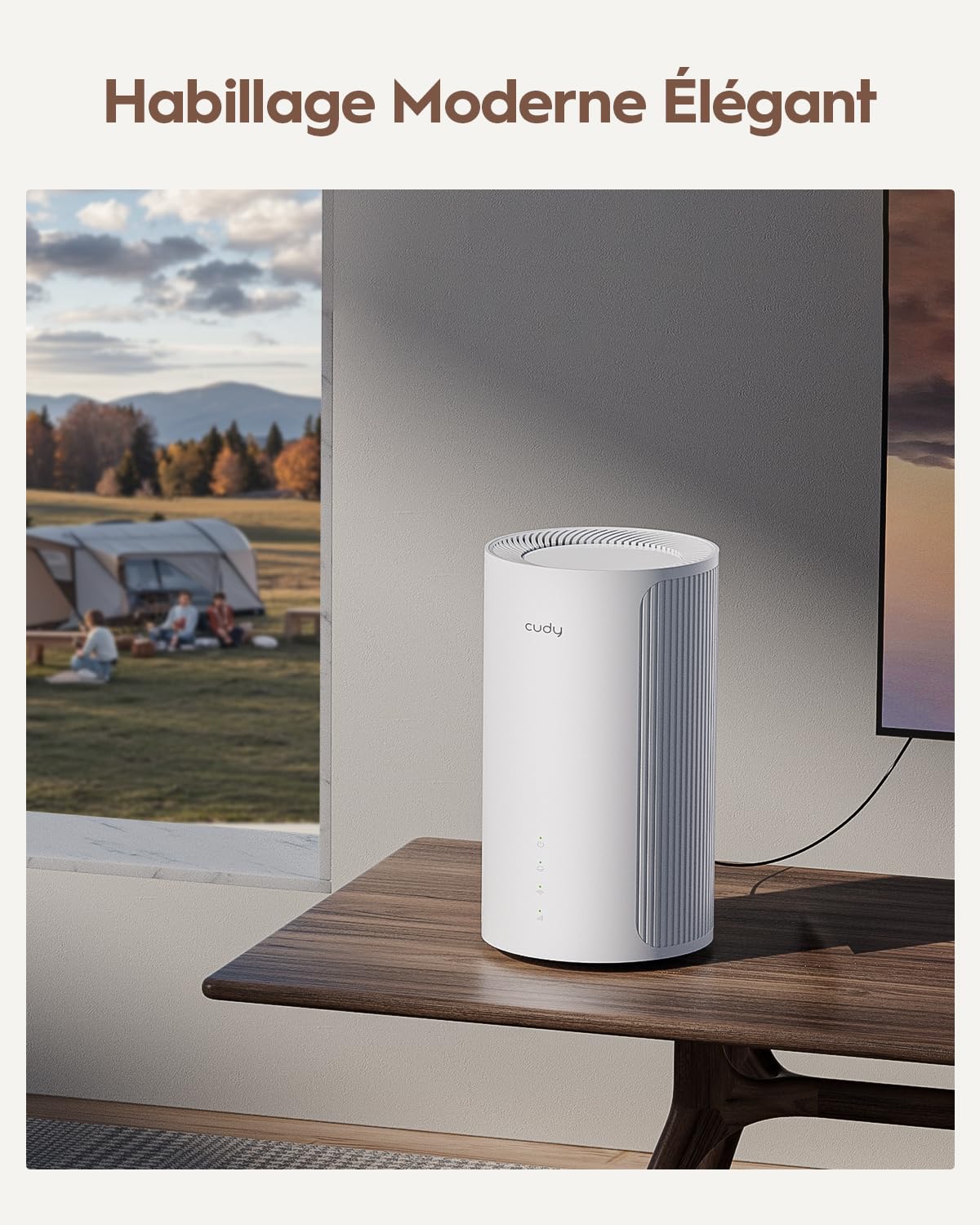 Cudy 5G NR AX3000 Wi-FI 6 Routeur, 3 Ports GE, Professionnel, P4 | Version 16, 5G, 3, 4 Gbit/s, Wi-Fi 6 à 2 402/574 Mbit/s, 3 ports GbE, emplacement pour carte Nano SIM, emplacement