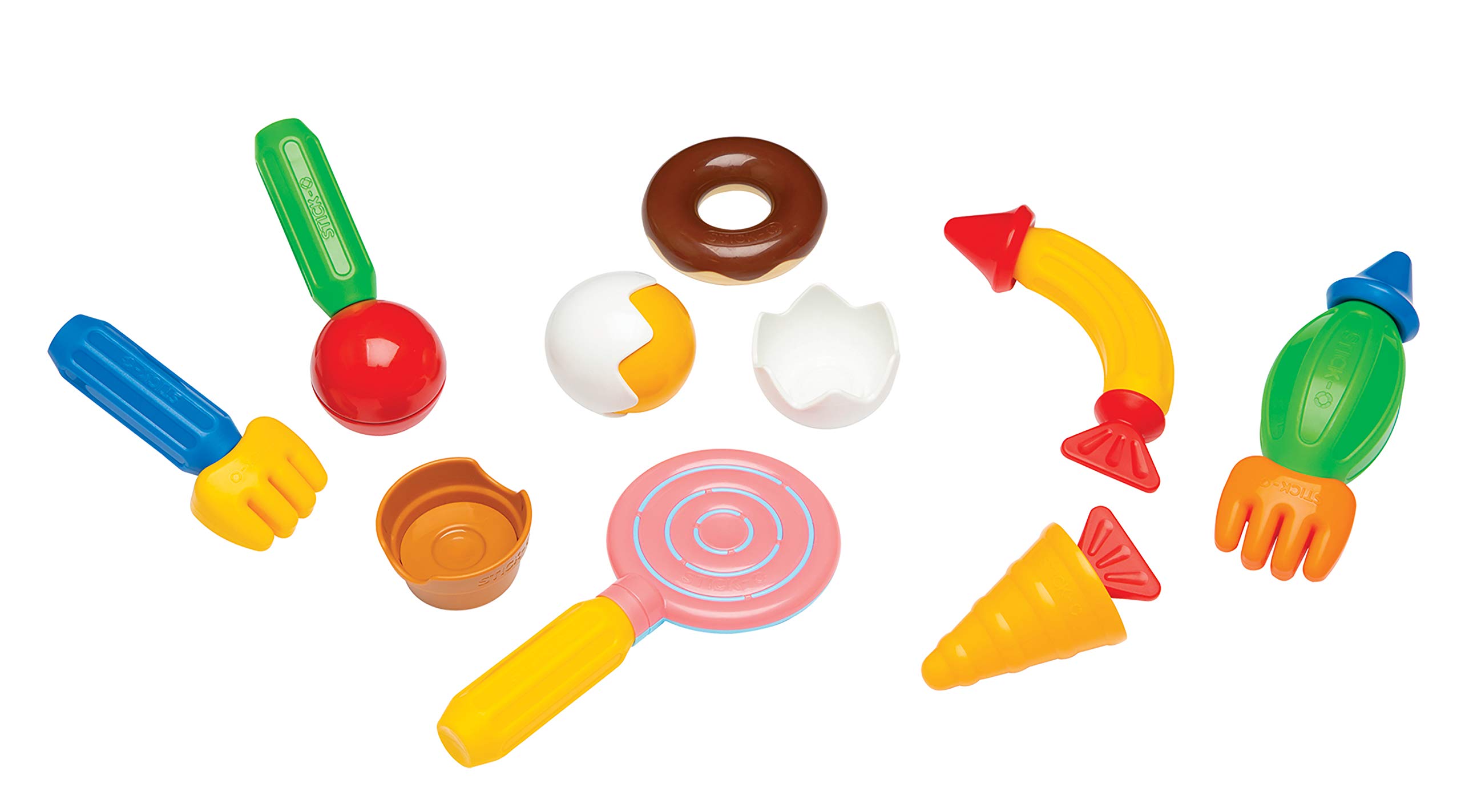 Stick-O Magnetische bouwstenen voor kinderen vanaf 1 jaar Creatief constructiespeelgoed Educatief speelgoed met magneet Fantasiespelset voor meisjes Jongens Montessorispeelgoed 26-delige set