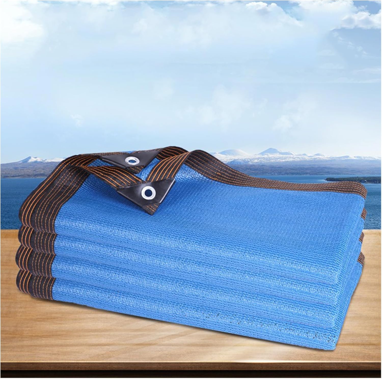 Garden Shade Cloth,Mesh Tarp with Upgraded Grommets,Resistant Outdoor Sun Shades for Greenhouse, Garden, Patio Plants, Pergola,Blue,2X4m