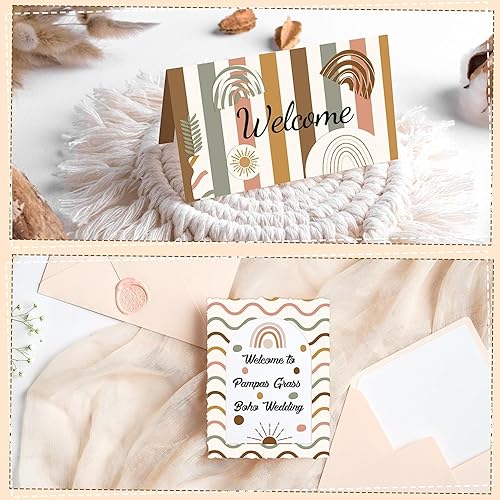 Miniatura 5 de Haooryx Papel de Origami de Doble Cara - Juego de 60 piezas de papel de arte bohemio de 11 x 11 pulgadas, retro, bohemio, arcoíris, doble cara,