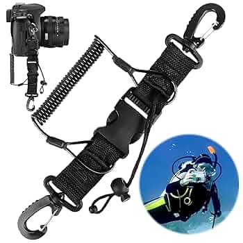 Cordino A Spirale Per Immersioni - Estendibile Fino A 150 Cm, Anti-Smarrimento, Per Fotocamere E Torce - Foto 11