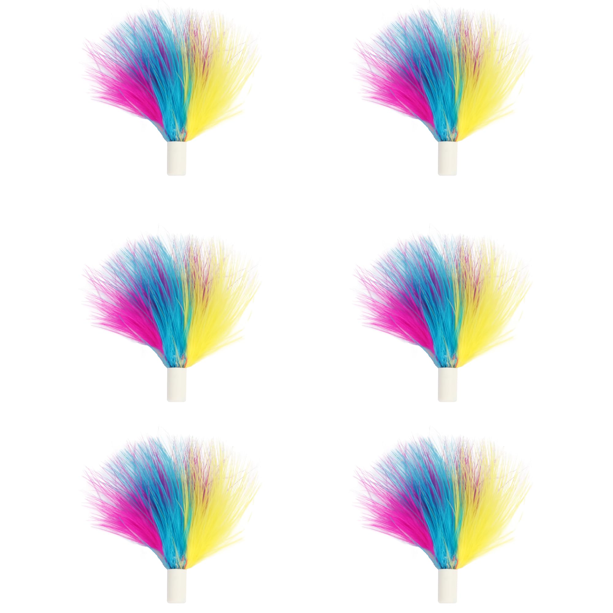 Replaceable Feathers Accessories, 6Pcs Interchangeable Attachments for Interactive Cat Toy