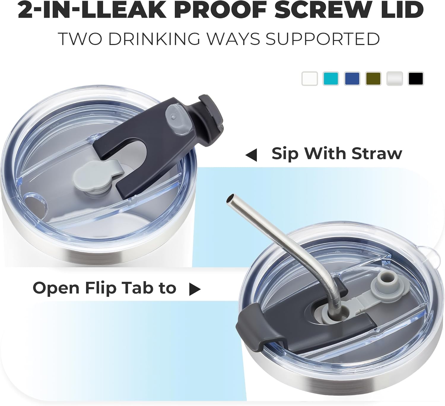 MEWAY 12 oz Lowball, Tumbler Stainless Steel Double Wall Vacuum Insulated Mug with Straw and Lid, Cleaning Brush ，Durable Powder Coated Insulated Coffee Cup for Cold & Hot Drinks (White, 12 pack) - Image 2