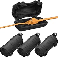Vista 11 de Cubierta para Cable de Extensión para Exteriores, Protector de Conector de Cable IP54 Resistente al Agua, Caja de Seguridad Eléctrica