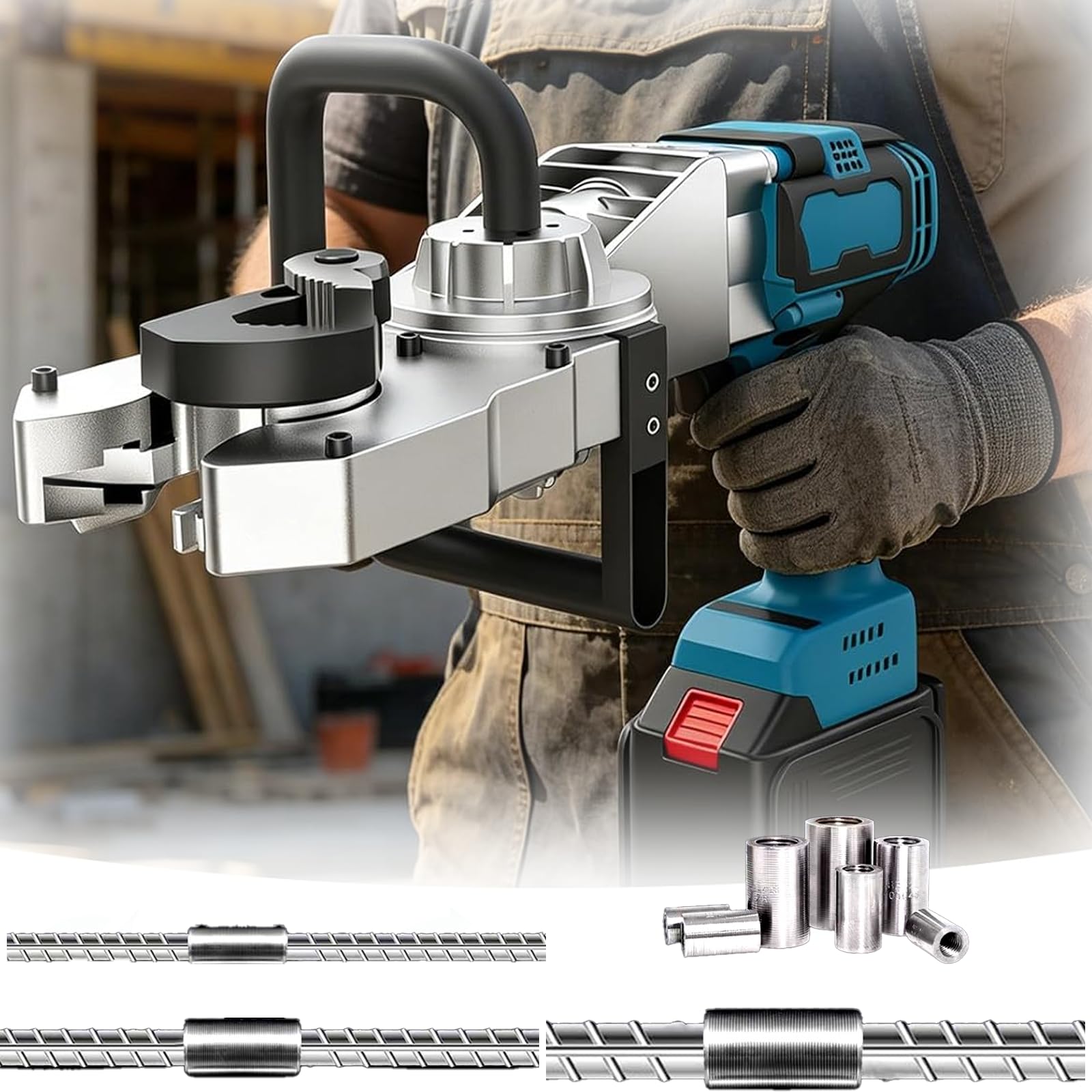 DongDongQiang Electric Rebar Coupler Torque Wrench, 16mm to 40mm