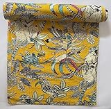 Artisanat fait à la main : fabriqué à partir de tissu en coton doux avec une base colorée et un imprimé singe. Chaque couvre-lit est cousu à la main, en utilisant la technique traditionnelle Kantha, qui consiste à coudre plusieurs couches de tissu.