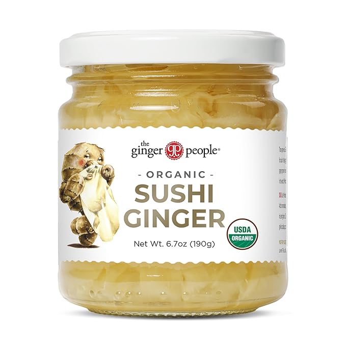The Ginger People Organic Pickled Sushi Ginger, No Artificial Ingredients,