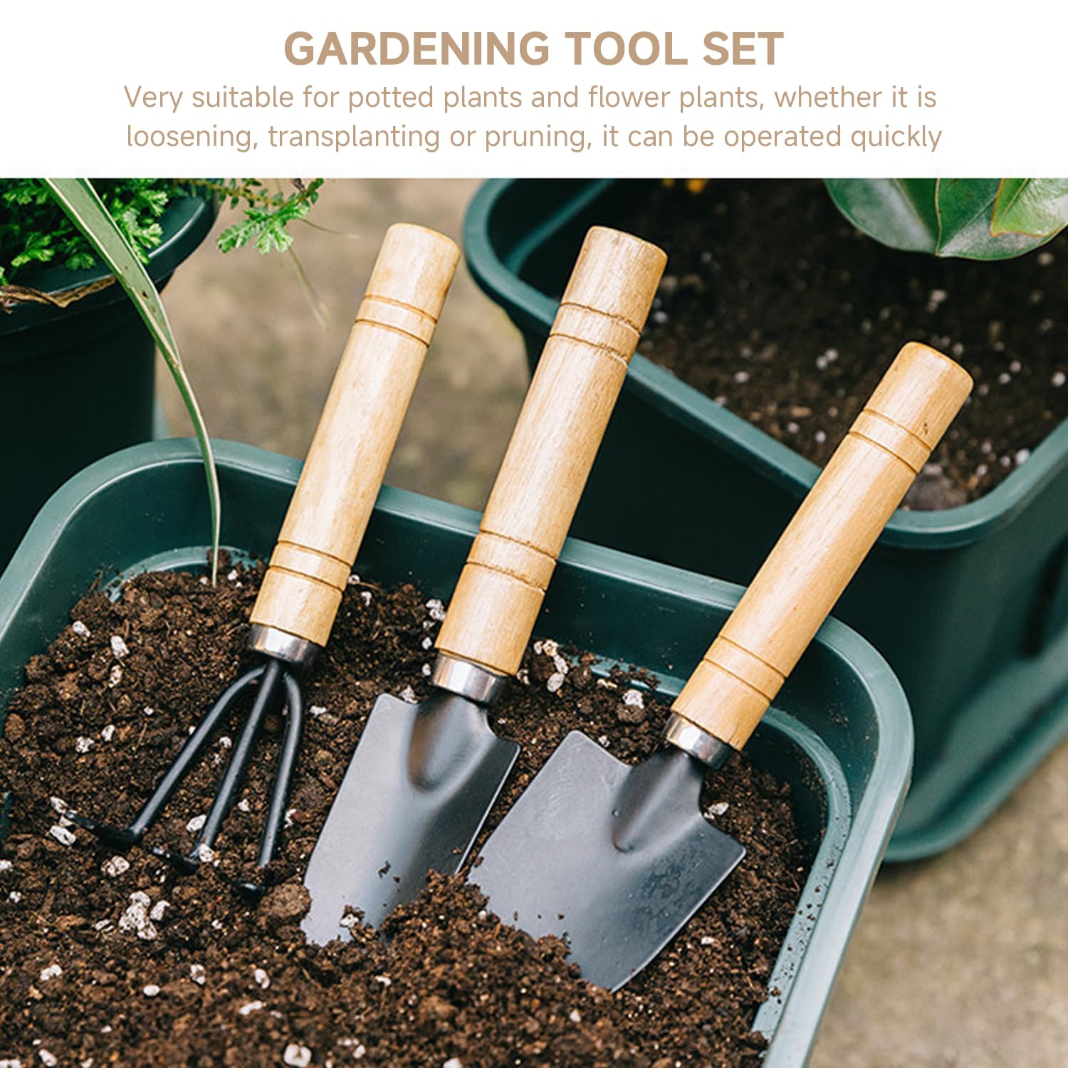 Aquarell-set Mit Gartengeräten, Blumen Und Pflanzen | Premium-Vektor