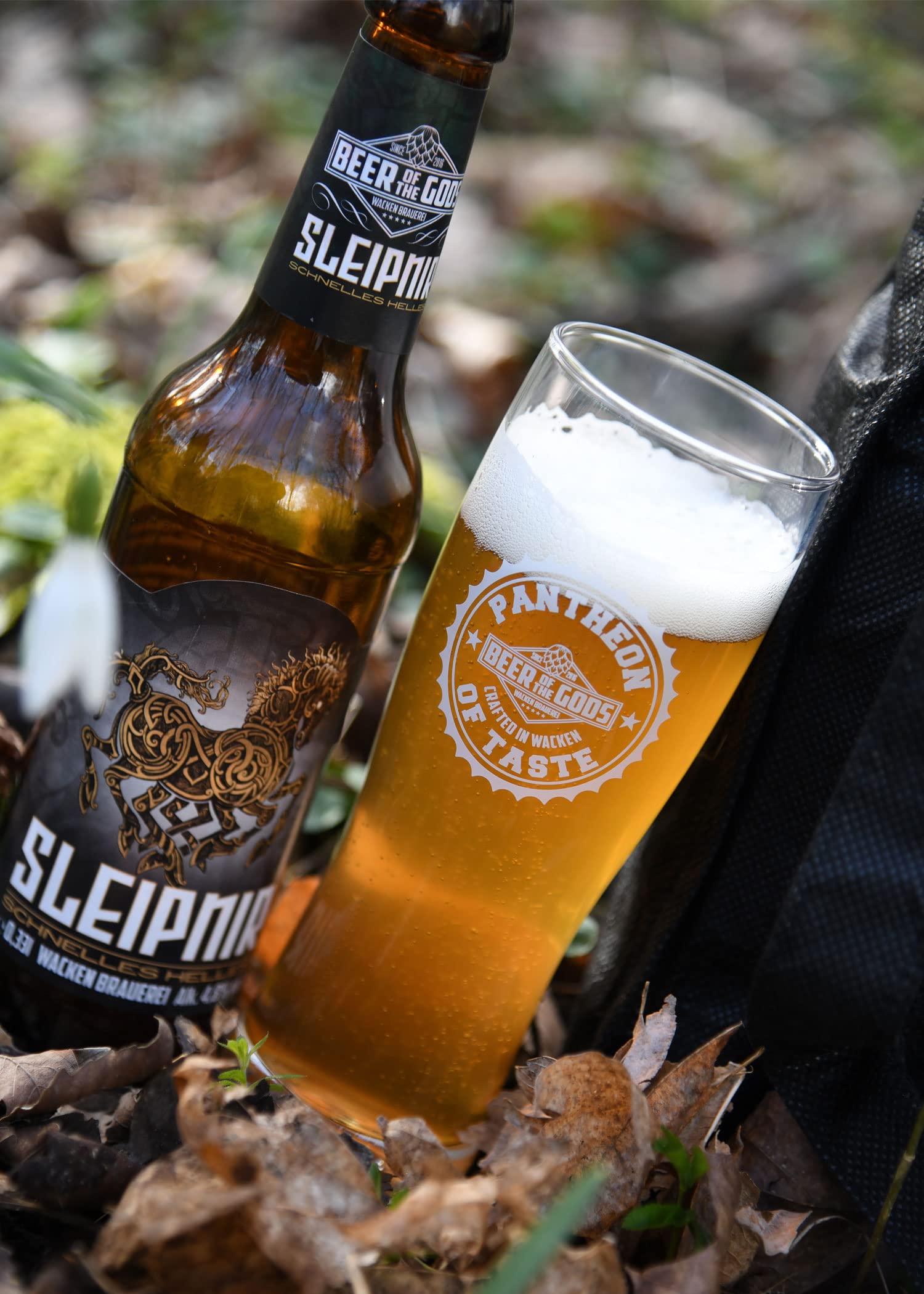 WACKEN BRAUEREI Bier Picknick | Mjölnir (5,3% vol.) Sleipnir (4,8% vol.) Baldur (5,5% vol.) | Viking Craft beer Set Gift for Men | Wikinger Bier Geschenk Für Männer