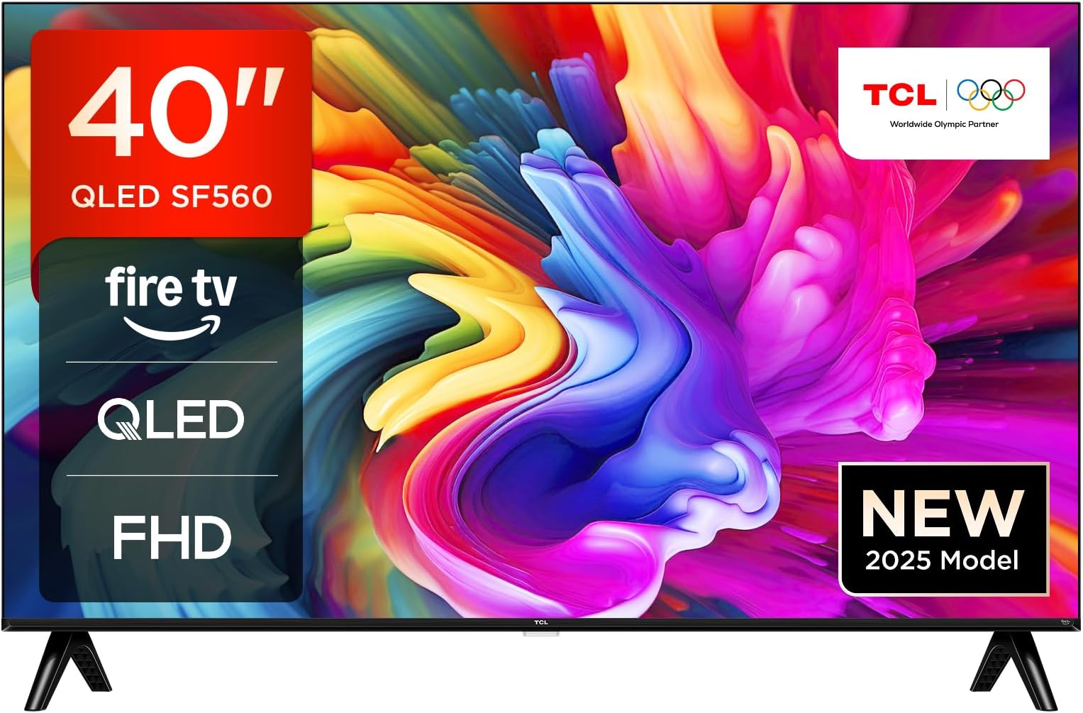 TCL 40SF560-UK 40" Full HD QLED Direct LED Smart TV with Fire TV, Alexa Voice Control, Vivid Colour & Enhanced Brightness