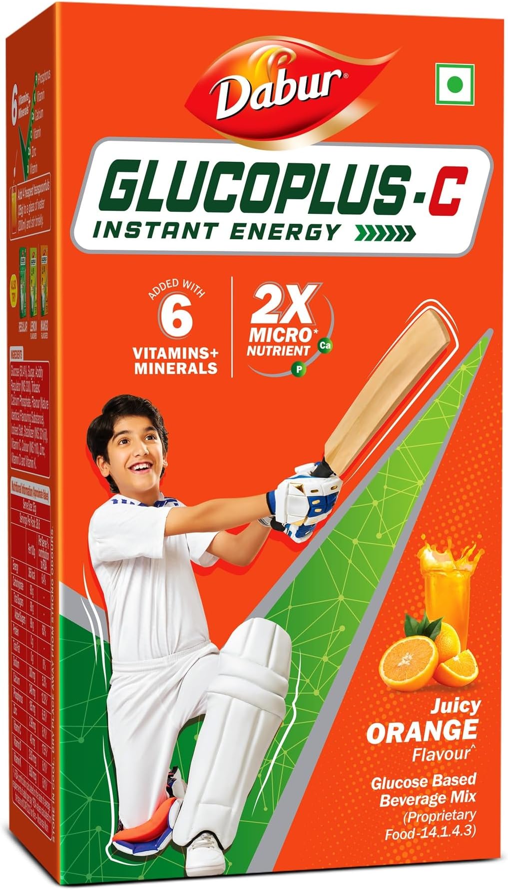 Glucoplus C Instant Powder Energy Glucose (Orange Flavour) - 1kg | Replenishes Energy with 6 Added Vitamins and Minerals | 20% More Glucose In Every Sip | Vitamin C and Zinc Helps Boost Immunity | Calcium, Phosphorus and Vitamin K Support Bone Health.